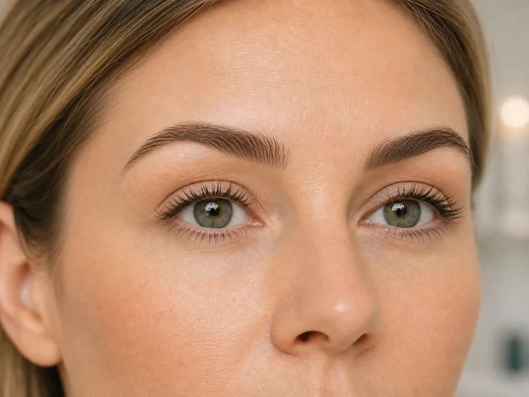 Modell mit Fokus auf Augenbrauen und Brow-Lift-Bereich